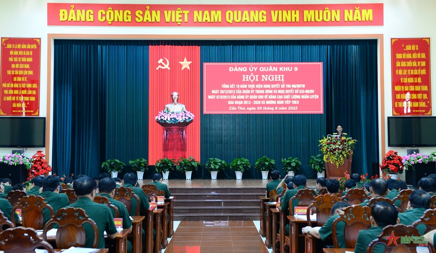 Đảng ủy Quân khu 9 tổng kết Nghị quyết 765 của Quân ủy Trung ương