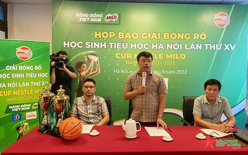 95 đội bóng tham gia Giải bóng rổ học sinh tiểu học Hà Nội năm học 2021-2022