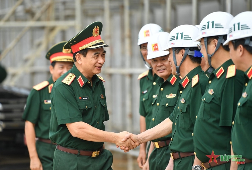 Đại tướng Phan Văn Giang kiểm tra Dự án Bảo tàng Lịch sử Quân sự Việt Nam và làm việc với Binh đoàn 12