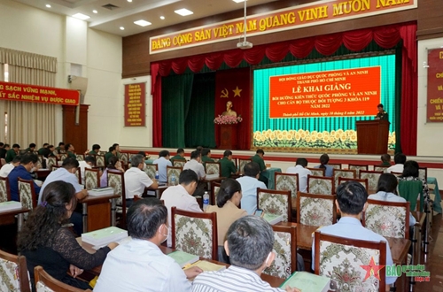 TP Hồ Chí Minh khai giảng lớp bồi dưỡng quốc phòng và an ninh khóa 119 năm 2022
