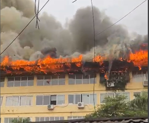 Cháy ở Hà Nội: Cháy văn phòng tầng 5 tại 109 Trường Chinh