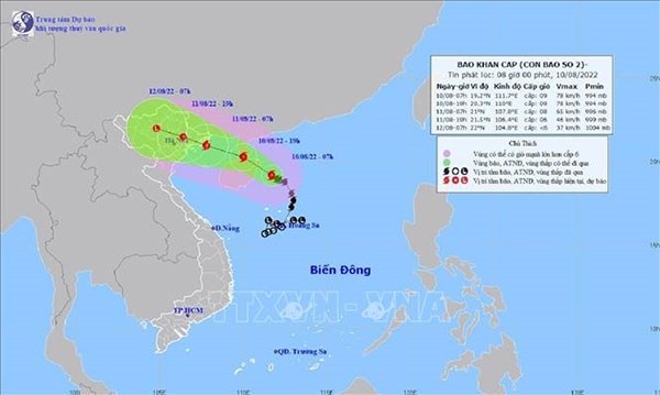 Ứng phó với bão số 2 Nam Định cấm biển từ 17 giờ 10-8