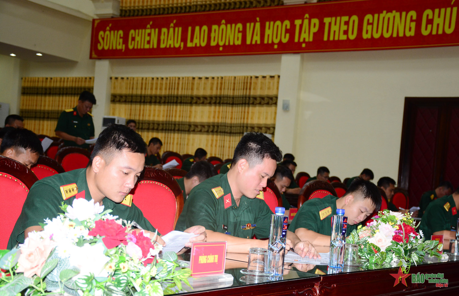 Sư đoàn 308 tổ chức Hội thi cán bộ giảng dạy chính trị và báo cáo viên giỏi năm 2022