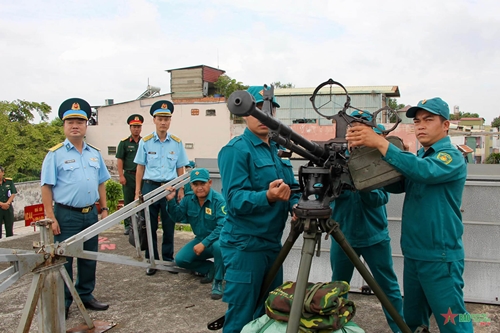 Ban chỉ đạo Phòng không nhân dân Trung ương kiểm tra tại quận Gò Vấp, TP Hồ Chí Minh