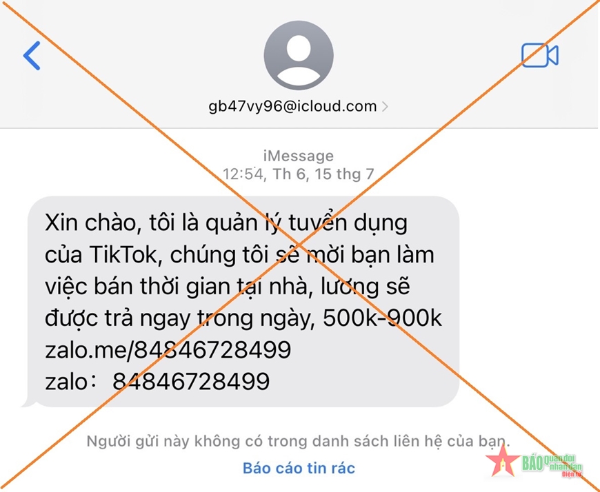 Cảnh giác với lời mời chào làm việc online thu nhập cao