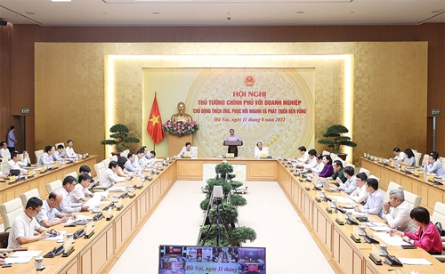 Thủ tướng Chính phủ Phạm Minh Chính chủ trì Hội nghị Thủ tướng Chính phủ với doanh nghiệp

