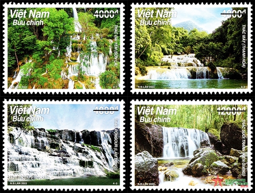 Giới thiệu bộ tem “Thác nước Việt Nam”