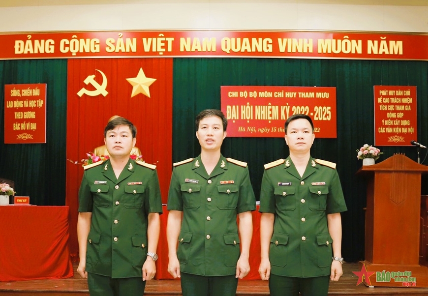 Học viện Hậu cần chỉ đạo đại hội chi bộ làm trước để rút kinh nghiệm​