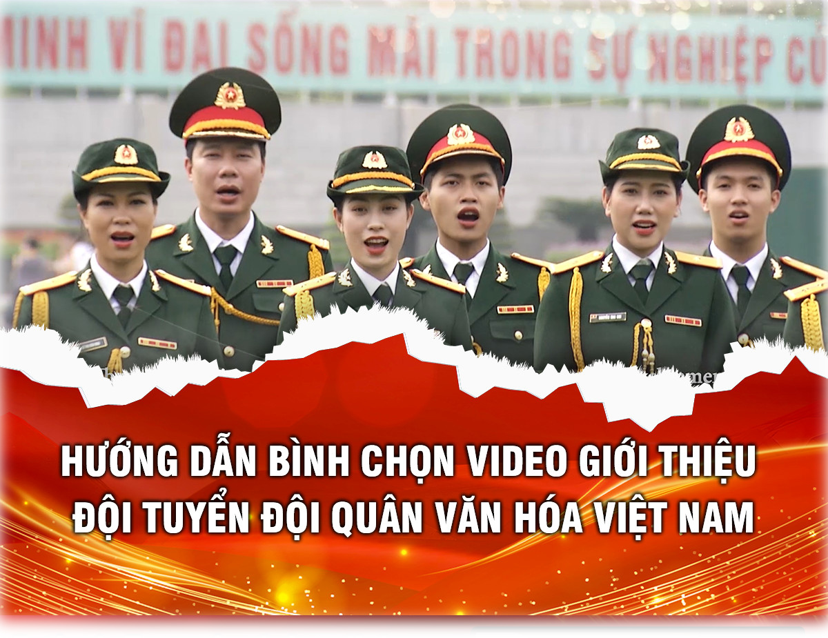 Bình chọn VIDEO giới thiệu “Đội quân Văn hóa” cho Đội tuyển Quân đội nhân dân Việt Nam tại Army Games 2022