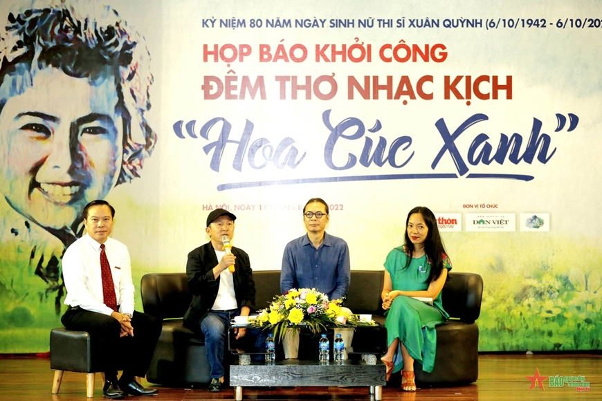 “Hoa cúc xanh”- đêm nghệ thuật tôn vinh Lưu Quang Vũ và Xuân Quỳnh