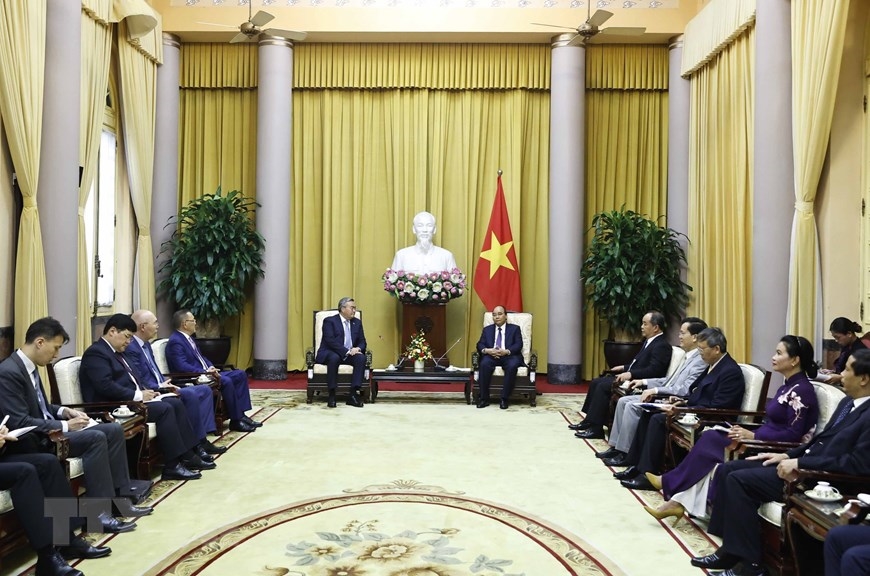 Chủ tịch nước Nguyễn Xuân Phúc tiếp Phó thủ tướng, Bộ trưởng Ngoại giao Kazakhstan