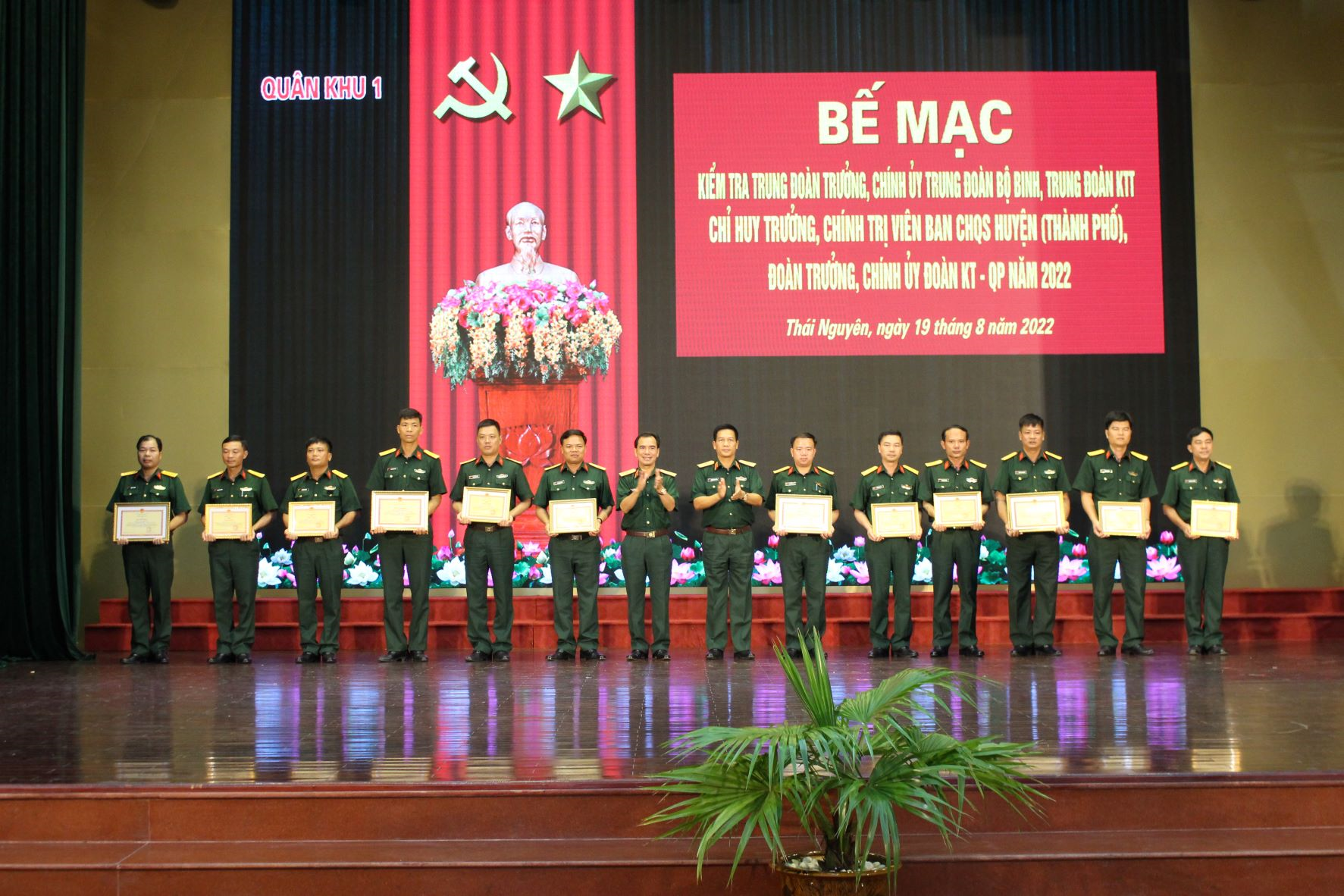 Quân khu 1 kiểm tra cán bộ trung đoàn trưởng, chính ủy trung đoàn năm 2022