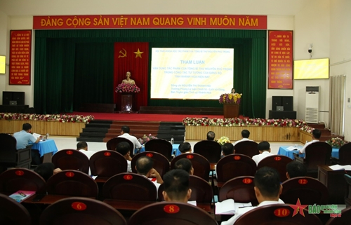 Học viện Hải quân tổ chức Hội thảo khoa học về tác phẩm của Tổng Bí thư Nguyễn Phú Trọng