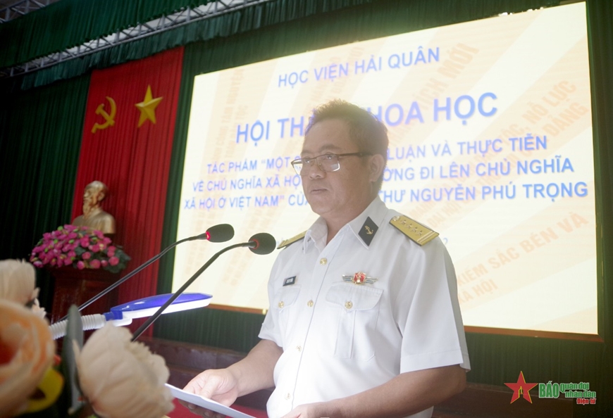 Học viện Hải quân tổ chức Hội thảo khoa học về tác phẩm của Tổng Bí thư Nguyễn Phú Trọng