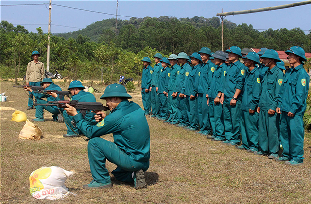Dân quân A Lưới huấn luyện sát thực tế, địa bàn

