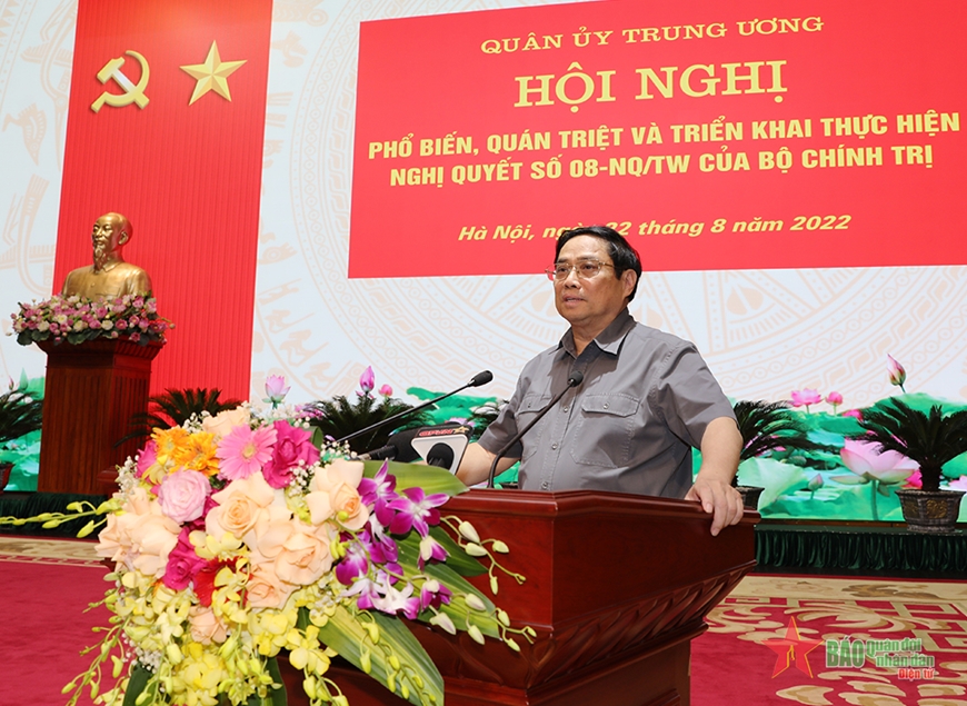 Thủ tướng Phạm Minh Chính dự và chỉ đạo Hội nghị quán triệt Nghị quyết số 08