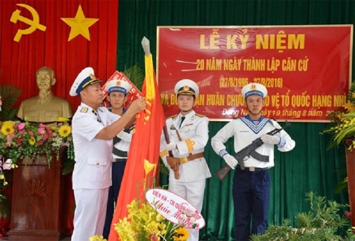 Ngày 27-8-1996 là ngày thành lập Căn cứ 696, Vùng 2 Hải quân