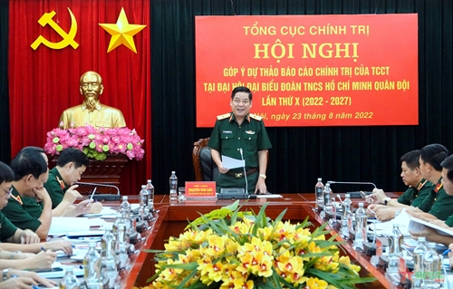 Góp ý dự thảo báo cáo chính trị tại Đại hội đại biểu Đoàn TNCS Hồ Chí Minh Quân đội lần thứ X