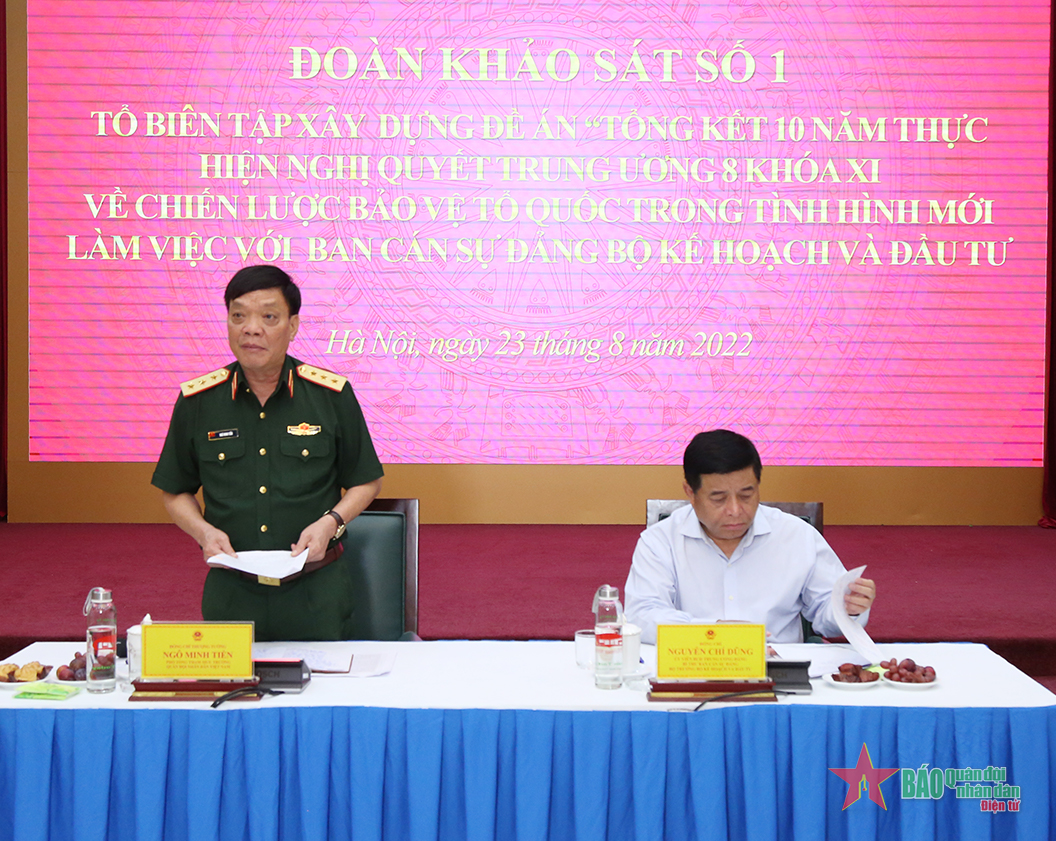 Khảo sát thực hiện Nghị quyết Trung ương 8, khóa XI tại Bộ Kế hoạch và Đầu tư