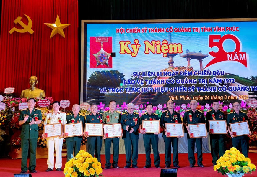 Hội Chiến sĩ Thành cổ Quảng Trị tỉnh Vĩnh Phúc gặp mặt kỷ niệm 50 năm