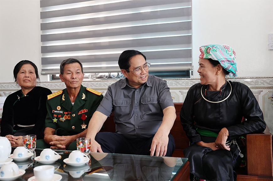 Thủ tướng Chính phủ Phạm Minh Chính khảo sát các công trình, dự án trọng điểm tại tỉnh Lào Cai