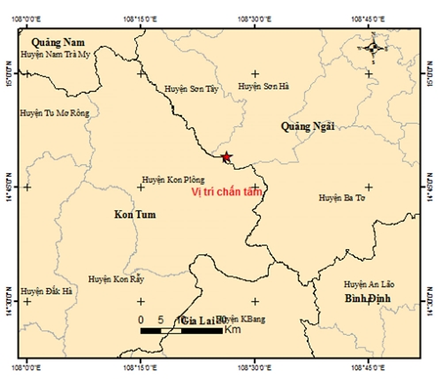 Động đất tại huyện Sơn Hà (Quảng Ngãi)