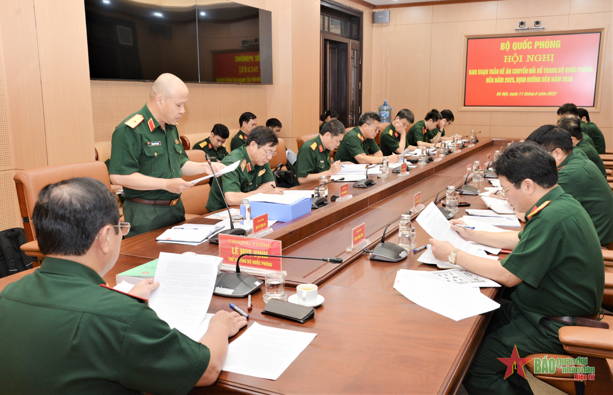 Bộ Quốc phòng tích cực triển khai công tác chuyển đổi số