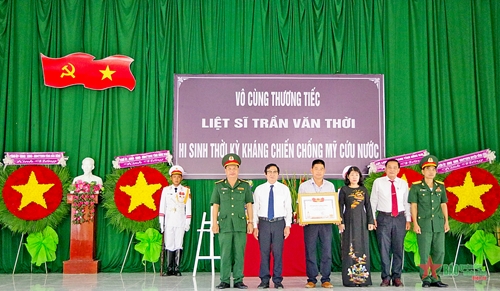 Bộ CHQS tỉnh Đắk Nông tổ chức Lễ truy điệu liệt sĩ Trần Văn Thời