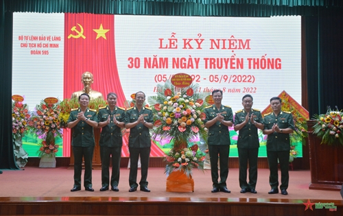Kỷ niệm 30 năm Ngày truyền thống Đoàn 595 (Bộ tư lệnh Bảo vệ Lăng Chủ tịch Hồ Chí Minh)