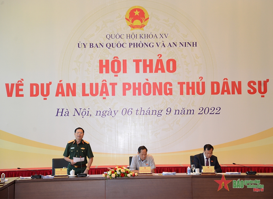 Hội thảo về Dự án Luật Phòng thủ dân sự