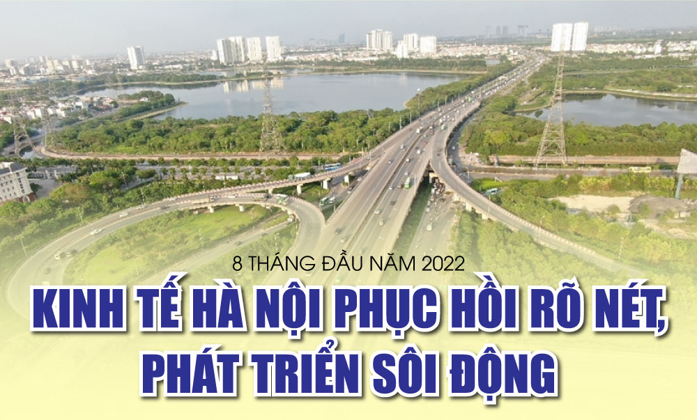 8 tháng đầu năm 2022: Kinh tế Hà Nội phục hồi rõ nét, phát triển sôi động