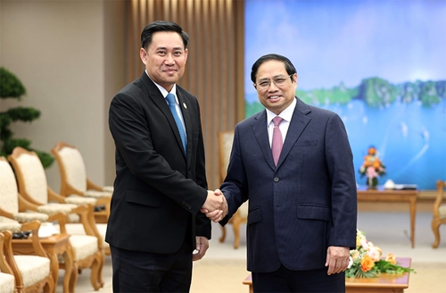Thủ tướng Phạm Minh Chính tiếp Bộ trưởng, Chủ nhiệm Văn phòng Phủ thủ tướng Lào