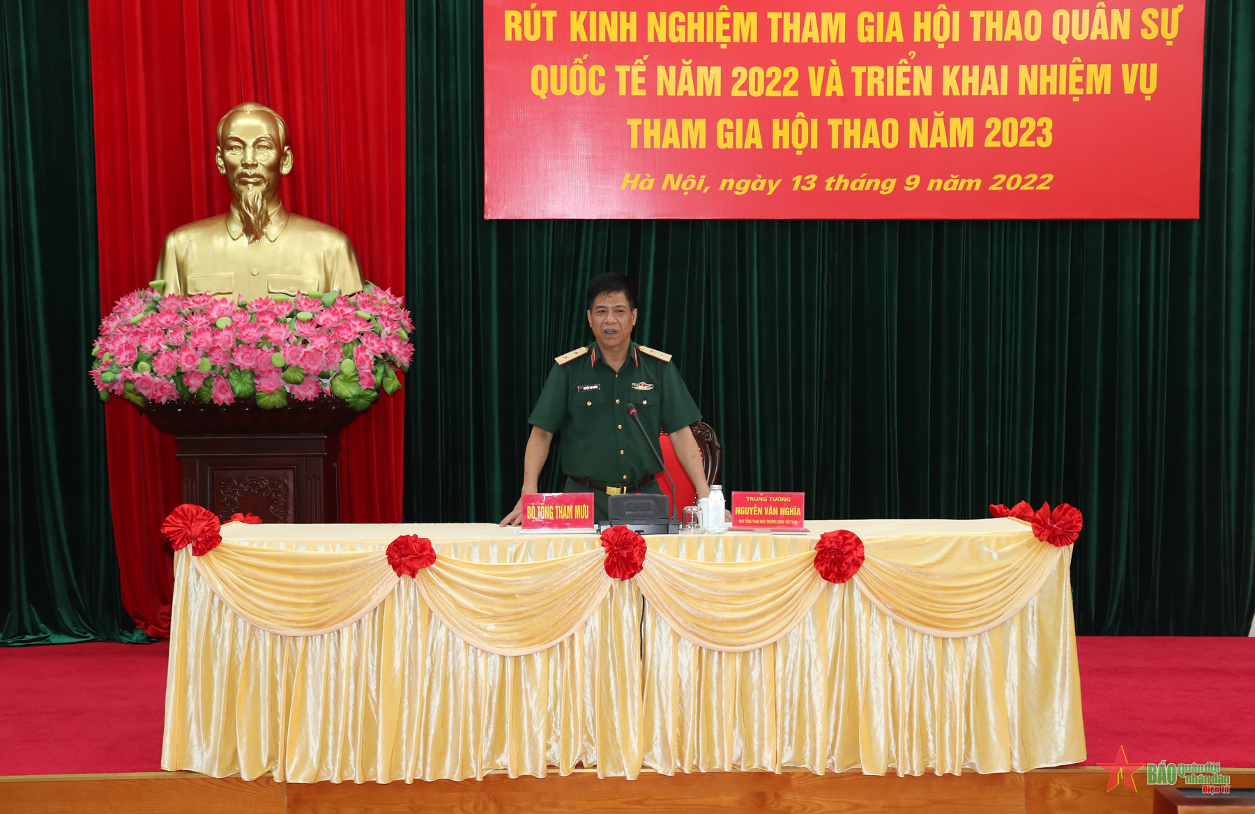 Hội nghị rút kinh nghiệm tham gia Hội thao Quân sự quốc tế năm 2022