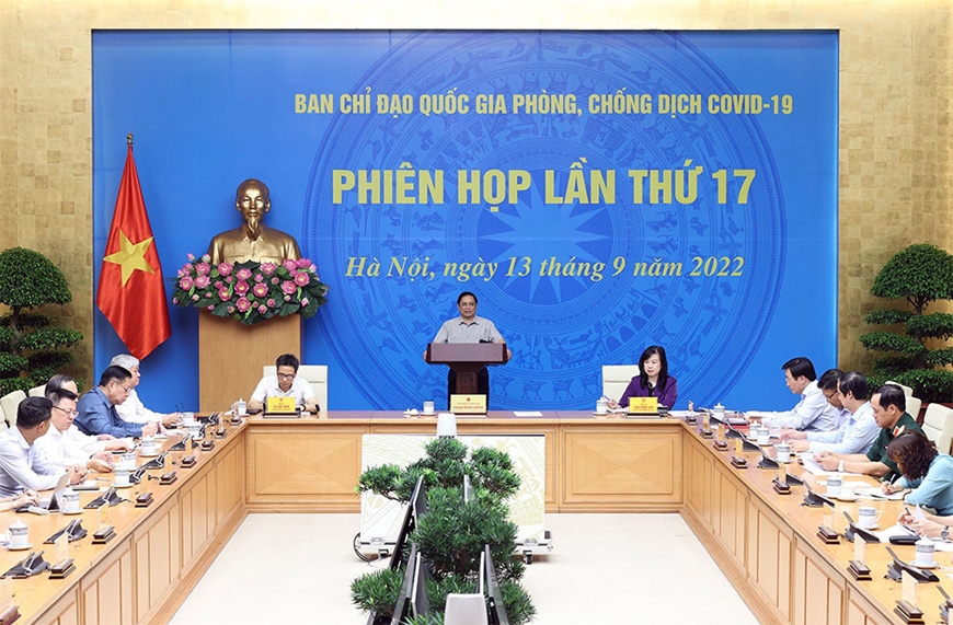 Thủ tướng Phạm Minh Chính chủ trì họp trực tuyến toàn quốc phòng, chống dịch Covid-19