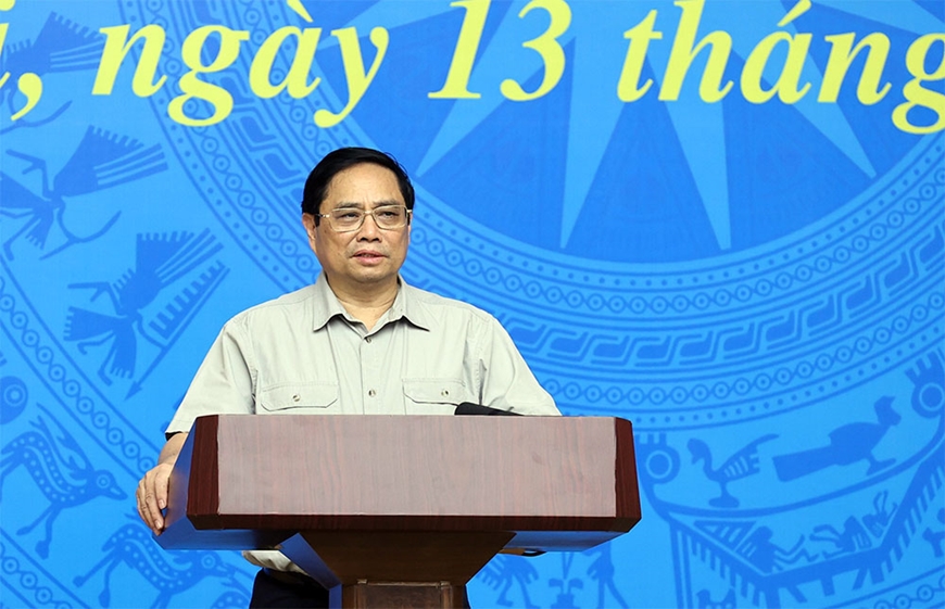 Thủ tướng Phạm Minh Chính chủ trì họp trực tuyến toàn quốc phòng, chống dịch Covid-19