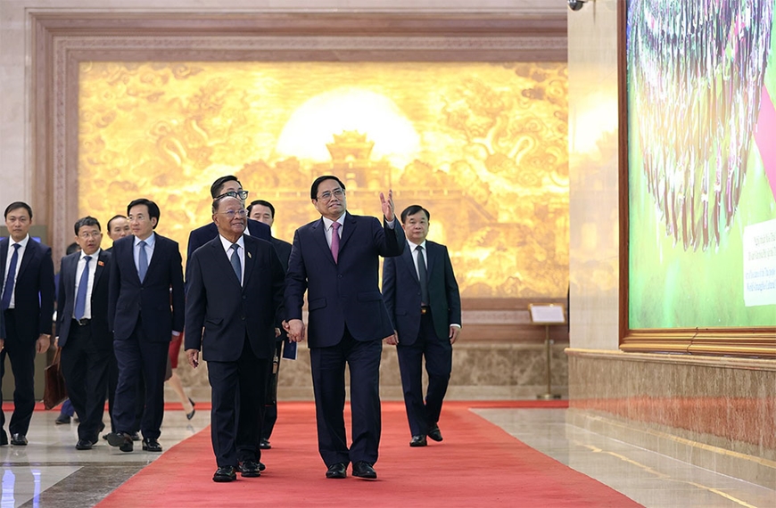 Thủ tướng Chính phủ Phạm Minh Chính hội kiến với Chủ tịch Quốc hội Campuchia