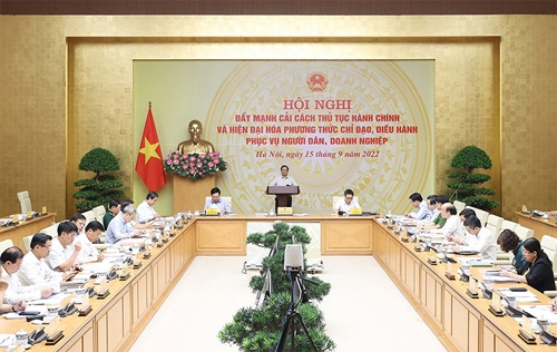 Thủ tướng Phạm Minh Chính chủ trì Hội nghị trực tuyến toàn quốc về cải cách hành chính