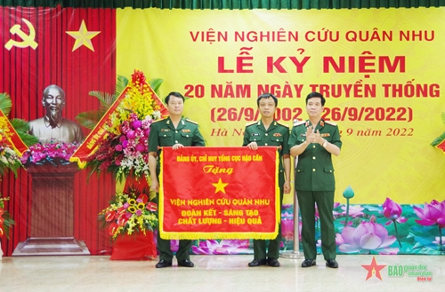 Viện Nghiên cứu Quân nhu tổ chức lễ kỷ niệm 20 năm Ngày truyền thống