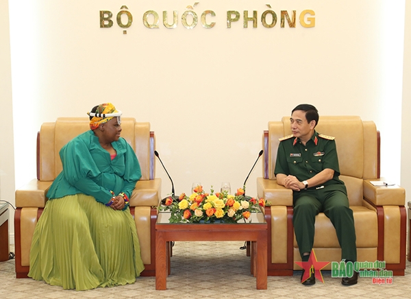 Đại tướng Phan Văn Giang tiếp Đại sứ Nam Phi tại Việt Nam