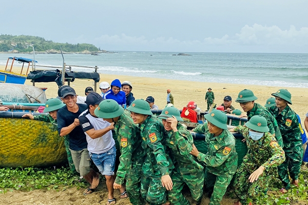 Quân dân tỉnh Bình Định sẵn sàng ứng phó với bão số 4 bão Noru