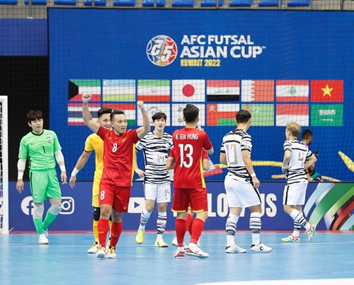 Kết quả Giải futsal châu Á 2022: Việt Nam ngược dòng thắng đậm Hàn Quốc