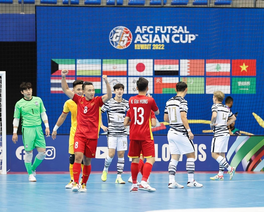 Kết quả Giải futsal châu Á 2022: Futsal Việt Nam ngược dòng thắng đậm