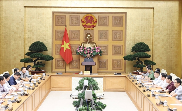 Thủ tướng Chính phủ Phạm Minh Chính chủ trì họp chỉ đạo công tác phòng, chống, khắc phục hậu quả bão, lũ