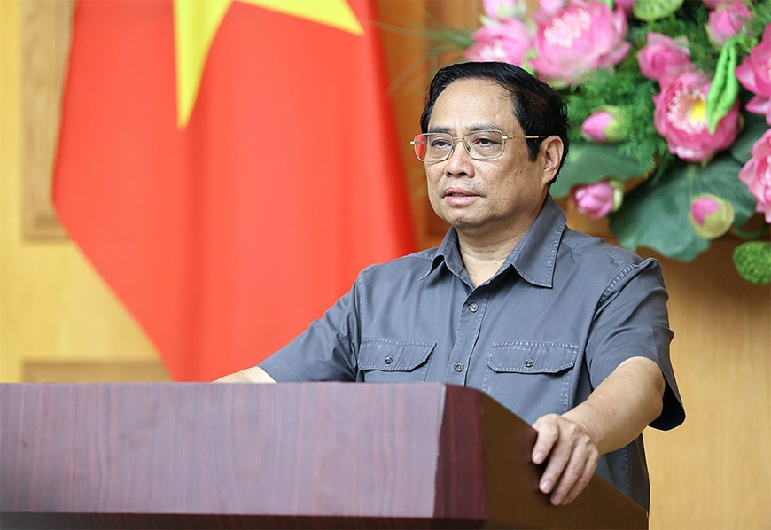 Thủ tướng Chính phủ Phạm Minh Chính chủ trì họp chỉ đạo công tác phòng, chống, khắc phục hậu quả bão, lũ