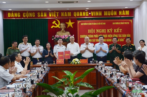 Ký kết chương trình “Cảnh sát biển đồng hành với ngư dân” với tỉnh Phú Yên