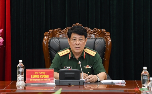 Đại tướng Lương Cường chủ trì Hội nghị giao ban Tổng cục Chính trị tháng 9-2022
