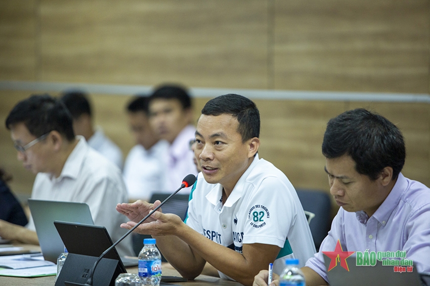 Ông Nguyễn Ngọc Hân, Giám đốc Thủ đô Multimedia phát biểu tại tọa đàm.