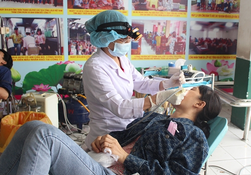 Khám bệnh miễn phí cho 1.500 công nhân tại TP Hồ Chí Minh