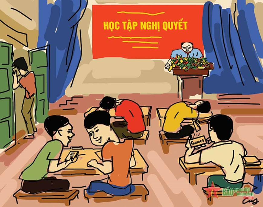 Học nghị quyết, phải học thật!