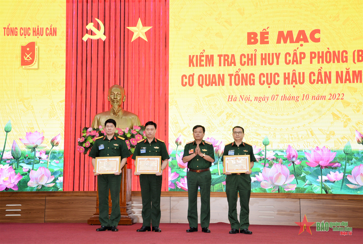Tổng cục Hậu cần bế mạc kiểm tra chỉ huy cấp phòng, ban cơ quan năm 2022